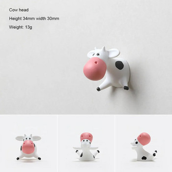 Творчески анимационни крави Магнити за хладилник, легнали по корем Стикери за хладилник 3D триизмерни магнити от смола Изкуство