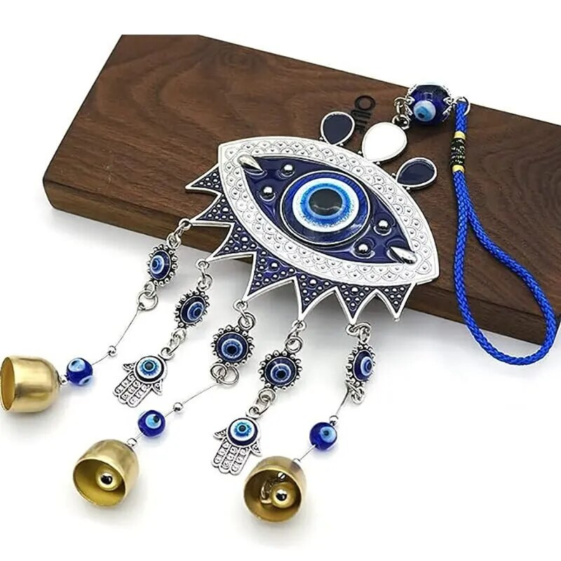 Naša topla zvona vjetra, zle oči, zidni zabati Zvončići vjetra Ručno izrađeni viseći ukrasi, za automobil Kuhinja Kućni vrt Dvorište Ured