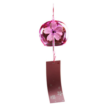 Γιαπωνέζικο στιλ Cherry Blossom Wind Chimes Ρομαντικό Flower Blossom Small Wind Bells Διακόσμηση σπιτιού Γυάλινο κρεμαστό κόσμημα Japan Styles