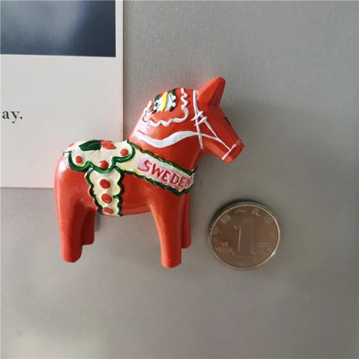 Švedijos šaldytuvo magnetai turistinis suvenyras Švedija Malmo Sverige Stokholmo kelionių dovana Magnetinis šaldytuvo lipdukas Namų dekoravimas