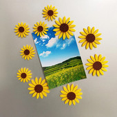 5 bucăți magneți pentru frigider cu design floarea-soarelui pentru decorarea casei, arte, bricolaj, accesorii de bucătărie, autocolante magnetice florale