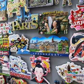 Μαγνήτες Ψυγείου Περού Ισραήλ Ρουμανία Ταϊλάνδη Φρανκφούρτη Τσεχία Βιετνάμ Κορέα Ουκρανία Παρίσι Ολλανδία Καλιφόρνια Αναμνηστικό Διακόσμηση σπιτιού