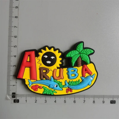 PVC külmkapimagnetid Aruba Panama Punta Cana Puerto Rico Las Vegas Soome Argentina Mehhiko Jamaica Tšiili Kreeka Ukraina kleebised