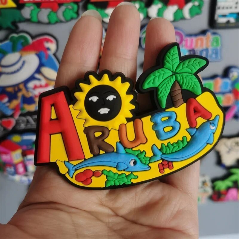 PVC magneti za hladnjak Aruba Panama Punta Cana Portoriko Las Vegas Finska Argentina Meksiko Jamajka Čile Grčka Ukrajina Naljepnice