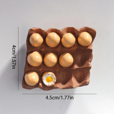 Modeliavimas Maisto šaldytuvo magnetai Šaldytuvas Magnetiniai lipdukai Dervos kiaušinis Home Decor Nordic Ins Dekoro magnetai šaldytuvams