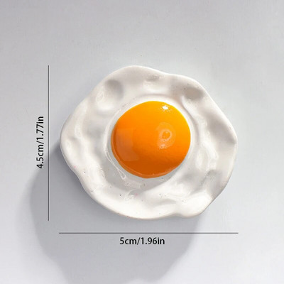 Modeliavimas Maisto šaldytuvo magnetai Šaldytuvas Magnetiniai lipdukai Dervos kiaušinis Home Decor Nordic Ins Dekoro magnetai šaldytuvams