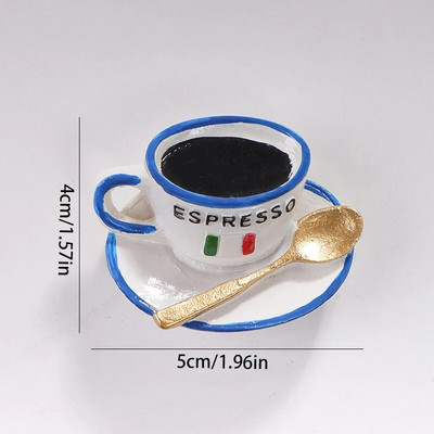 Modeliavimas Maisto šaldytuvo magnetai Šaldytuvas Magnetiniai lipdukai Dervos kiaušinis Home Decor Nordic Ins Dekoro magnetai šaldytuvams