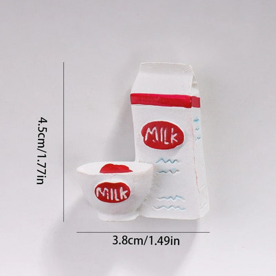 Modeliavimas Maisto šaldytuvo magnetai Šaldytuvas Magnetiniai lipdukai Dervos kiaušinis Home Decor Nordic Ins Dekoro magnetai šaldytuvams