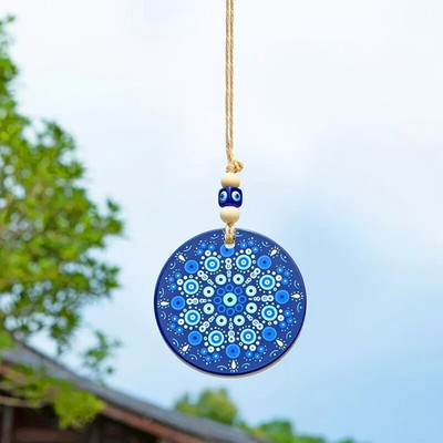 1vnt BlueDevil`s Eye Papendant ir Keramikinė pakabinama etiketė, pagaminta iš krištolinio stikloGalima naudoti namų lauko vestuvių vakarėliui dekoruoti sodo amatus