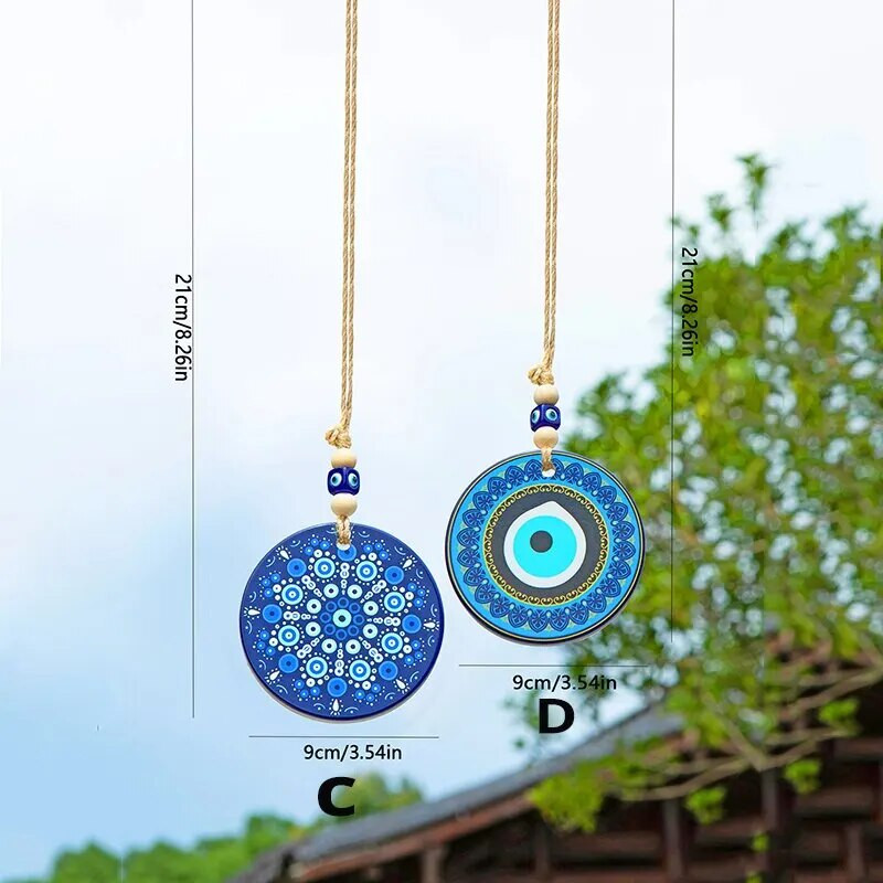 1vnt BlueDevil`s Eye Papendant ir Keramikinė pakabinama etiketė, pagaminta iš krištolinio stikloGalima naudoti namų lauko vestuvių vakarėliui dekoruoti sodo amatus