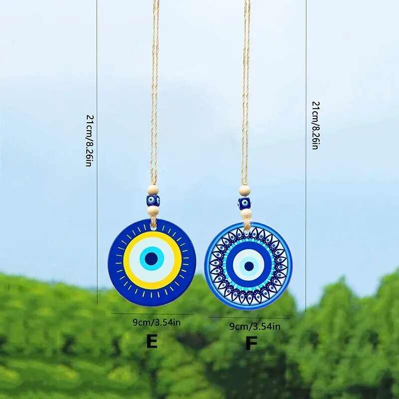 1vnt BlueDevil`s Eye Papendant ir Keramikinė pakabinama etiketė, pagaminta iš krištolinio stikloGalima naudoti namų lauko vestuvių vakarėliui dekoruoti sodo amatus