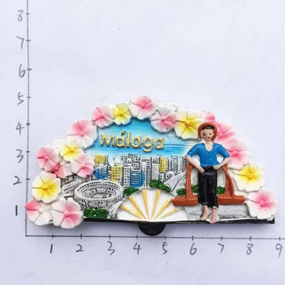 Barcelona Hispaania Külmkapimagnetid Columbus Granada Ibiza Sevilia Maalaga Suveniirid Külmkapp Magnetid Kleebised Koduköögi sisustus