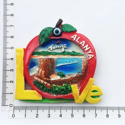 Turkija Stambulo šaldytuvo magneto suvenyras Turquia Bodrum Alanija Kemer 3d turizmo magnetai namų dekoro šaldytuvo magnetai dovanų idėjos