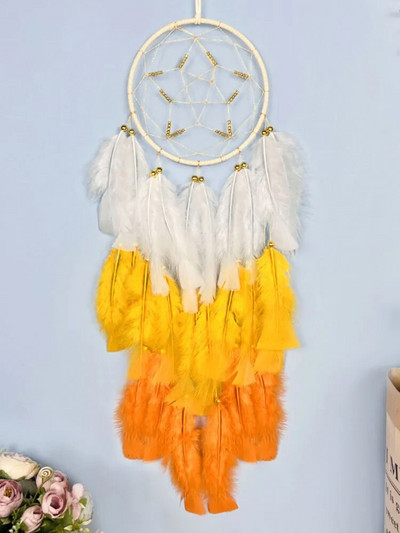Pentagram Dreamcatcher tuulekellad Käsitsi kootud aed õues elutuba rippuvad kaunistused pulmapeo kingitused kodukaunistus