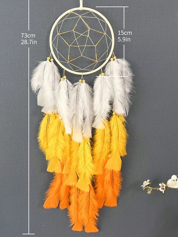 Pentagram Dreamcatcher vėjo varpeliai Rankomis austi sodas lauko svetainė Kabantys papuošalai Vestuvių vakarėlio dovanos Namų dekoravimas