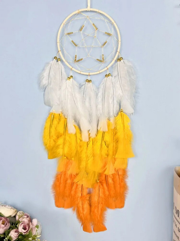 Pentagram Dreamcatcher vėjo varpeliai Rankomis austi sodas lauko svetainė Kabantys papuošalai Vestuvių vakarėlio dovanos Namų dekoravimas