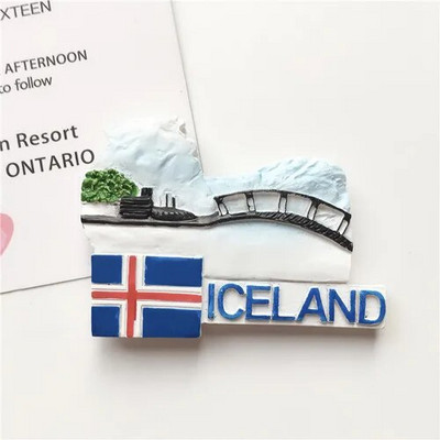 World Fridge Magnet Travel Nordic Five Danish Mermaid Rootsi Norra Soome Island Tile Home Decoration