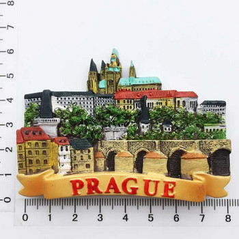 Чешка република, магнити за хладилник, забележителност, сграда, туристически сувенир, колекция от стикери за хладилник, домашен декор, подарък