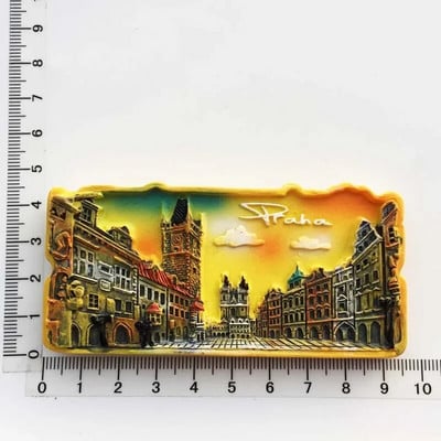 Tšehhi Vabariik Külmkapimagnetid Praha maamärk Hoone turistide suveniir Magnetiline külmkapp Kleebiste kollektsioon Kodukaunistuste kingitus