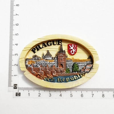 Tšehhi Vabariik Külmkapimagnetid Praha maamärk Hoone turistide suveniir Magnetiline külmkapp Kleebiste kollektsioon Kodukaunistuste kingitus