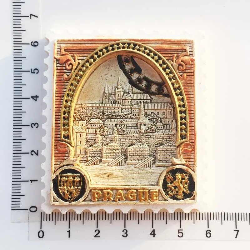 Tšehhi Vabariik Külmkapimagnetid Praha maamärk Hoone turistide suveniir Magnetiline külmkapp Kleebiste kollektsioon Kodukaunistuste kingitus