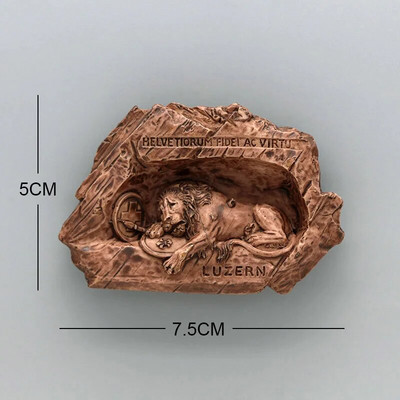 Liucernų liūtas Makao Italija Venecija Naujoji Zelandija 3D magnetinis šaldytuvo lipdukas Suvenyrai namų puošmena Budapeštas Vengrija Kambodža