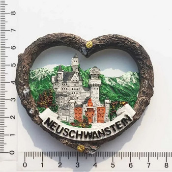 Γερμανικοί μαγνήτες ψυγείου Βερολίνο Φρανκφούρτη Αμβούργο Φράιμπουργκ Μόναχο Neuschwanstein Τουριστικά αναμνηστικά Μαγνητικά αυτοκόλλητα Ταξιδιωτικά δώρα