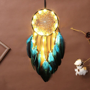 Dream Catcher Wind Chimes Art Chimes Home Craft Dreamcatcher Στολίδι Κρεμαστό Δώρο Διακόσμηση Υπνοδωματίου Χειροποίητο Φτερό