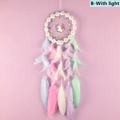 Svajonių gaudytojas vėjo varpeliai Meniniai varpeliai namų amatai Svajonių gaudyklės papuošalai kabantys miegamojo dekoras Dovana rankų darbo plunksna