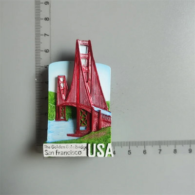 Šaldytuvo magnetai būtų suvenyras turistams Norvegija Dominikana Madridas Marokas Olandija Korėja Balis Tailandas 3D dervos lipdukas Namų dekoras