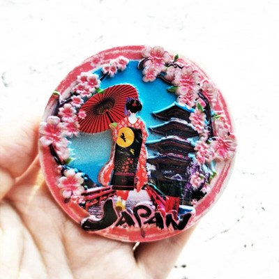 Tokijo Japonijos šaldytuvo lipdukai Fudži kalno Hokaido Nagasakio Osakos kelionių memorialo magnetiniai šaldytuvo magnetai