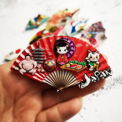 Tokijo Japonijos šaldytuvo lipdukai Fudži kalno Hokaido Nagasakio Osakos kelionių memorialo magnetiniai šaldytuvo magnetai