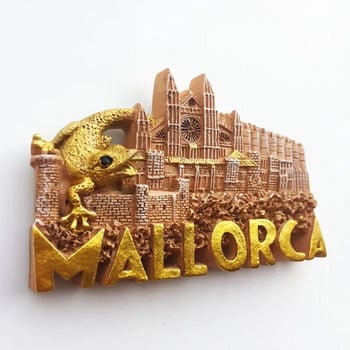 Ισπανία Μαγιόρκα Μαγνήτες Ψυγείου Μαγιόρκα Πάλμα Κάστρο Κουένκα Ρόντα Τουριστικό Μνημείο Διακόσμηση Χειροτεχνία Μαγνητικό Ψυγείο Αυτοκόλλητο Δώρο