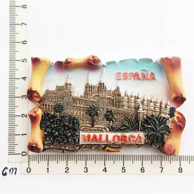 Euroopa Hispaania Mallorca 3D külmkapimagnetid turistide suveniiride kaunistus Artiklid käsitöö magnetkülmiku kollektsioon Kingitused