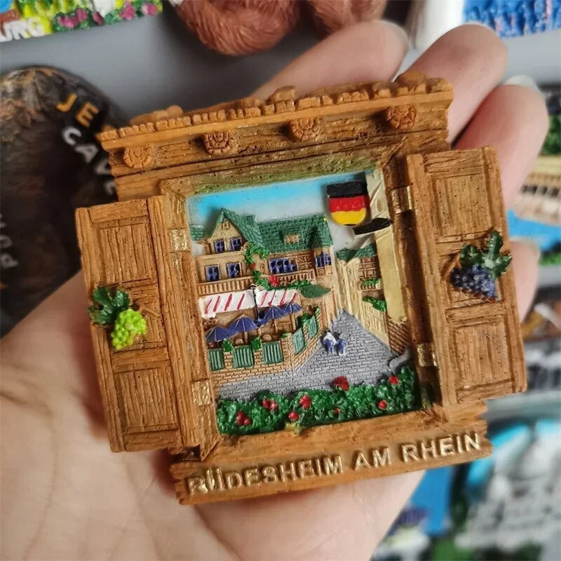 Saksamaa Külmkapimagnetid Kägu Kell Kruus Berliin München Dresden Frankfurt Freiburg Neuschwanstein Külmkapimagnetid Kleebis