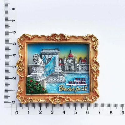 Ουγγαρία Ταξιδεύοντας Ψυγείο Μαγνητικά αυτοκόλλητα Δημιουργικά Τουριστικά Αναμνηστικά Βουδαπέστης Μαγνήτες Ψυγείου Διακόσμηση σπιτιού Αυτοκόλλητα ψυγείου