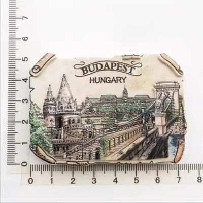Ουγγαρία Ταξιδεύοντας Ψυγείο Μαγνητικά αυτοκόλλητα Δημιουργικά Τουριστικά Αναμνηστικά Βουδαπέστης Μαγνήτες Ψυγείου Διακόσμηση σπιτιού Αυτοκόλλητα ψυγείου