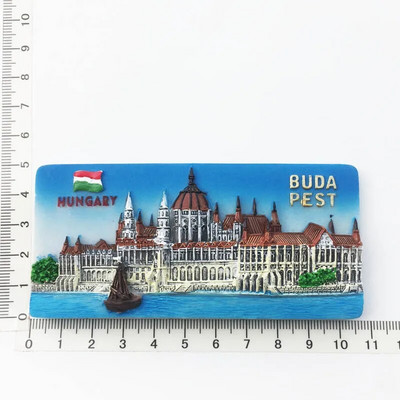 Ουγγαρία Ταξιδεύοντας Ψυγείο Μαγνητικά αυτοκόλλητα Δημιουργικά Τουριστικά Αναμνηστικά Βουδαπέστης Μαγνήτες Ψυγείου Διακόσμηση σπιτιού Αυτοκόλλητα ψυγείου