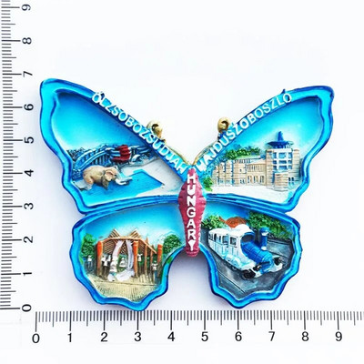 Ουγγαρία Ταξιδεύοντας Ψυγείο Μαγνητικά αυτοκόλλητα Δημιουργικά Τουριστικά Αναμνηστικά Βουδαπέστης Μαγνήτες Ψυγείου Διακόσμηση σπιτιού Αυτοκόλλητα ψυγείου