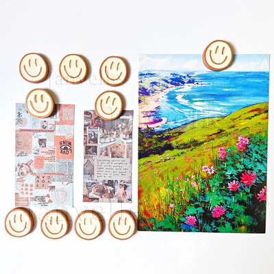 10 tk armsad külmkapimagnetid, naeratavad magnetkleebised, koomiks naeratusnägu 22 mm ümmargune dekoratiivne väike magnetikomplekt, värviline kodukaunistus