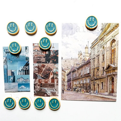 10 tk armsad külmkapimagnetid, naeratavad magnetkleebised, koomiks naeratusnägu 22 mm ümmargune dekoratiivne väike magnetikomplekt, värviline kodukaunistus