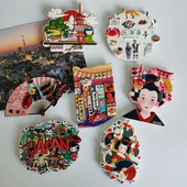 Magneți pentru frigider din Japonia Suvenir de călătorie Japoneză Koi Japonia Musume Osaka Decorare pentru casă Magneți pentru frigider din rășină Cadouri de colecție