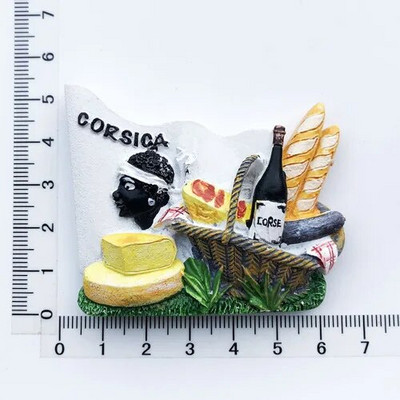 Prancūzijos Paryžiaus šaldytuvo magnetai Martinika Provansas Korsika Mentonas Bordo Alpės Bretanės turizmo suvenyrai šaldytuvo lipdukai