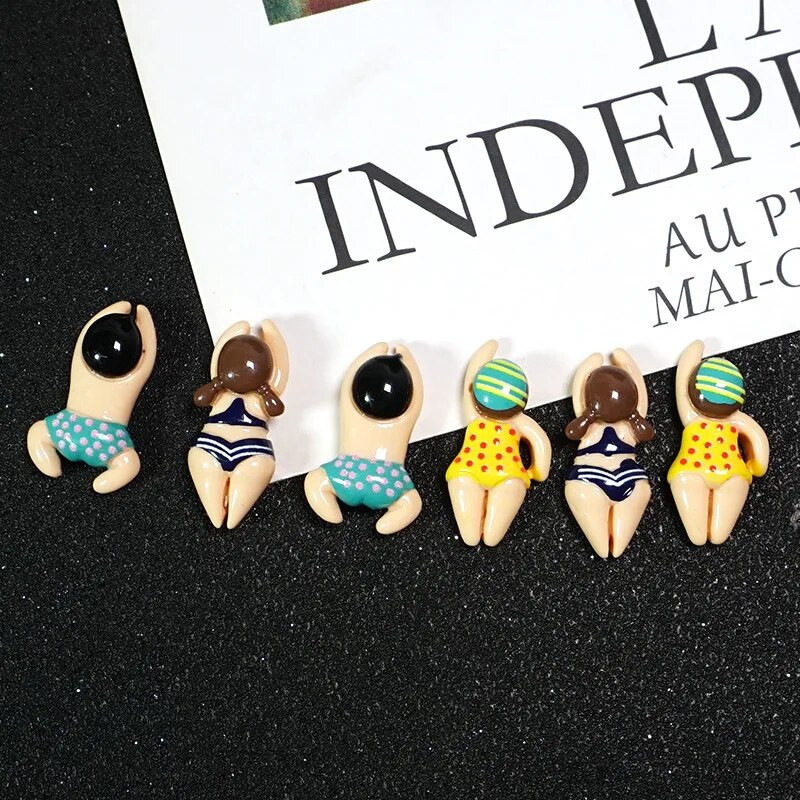 Mini hladnjak od smole za plivanje od 6 komada Slatki hladnjak za dom.