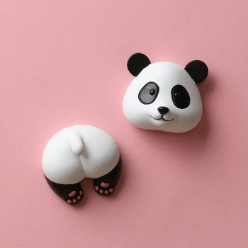 Αυτοκόλλητα ψυγείου με κεφάλι και ουρά ζώων Cute Panda Magnets Μαγνητικά αυτοκόλλητα Διακοσμητικά ψυγείου Diy Αυτοκόλλητο φύλλο