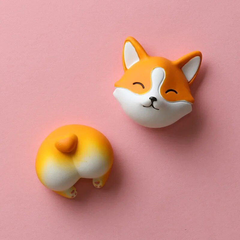 Loomapea ja saba külmkapi kleebised armsad panda magnetid magnetkleebised külmkapi kaunistused ise isekleepuv leht