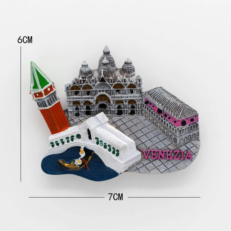 Venecija Balis Italija Meksika Kambodža suvenyrai Kuveitas Graikija 3d šaldytuvo magnetai šaldytuvo magnetai namų dekoravimo kolekcija dovana
