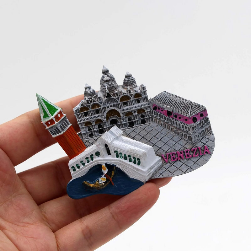 Venecija Balis Italija Meksika Kambodža suvenyrai Kuveitas Graikija 3d šaldytuvo magnetai šaldytuvo magnetai namų dekoravimo kolekcija dovana