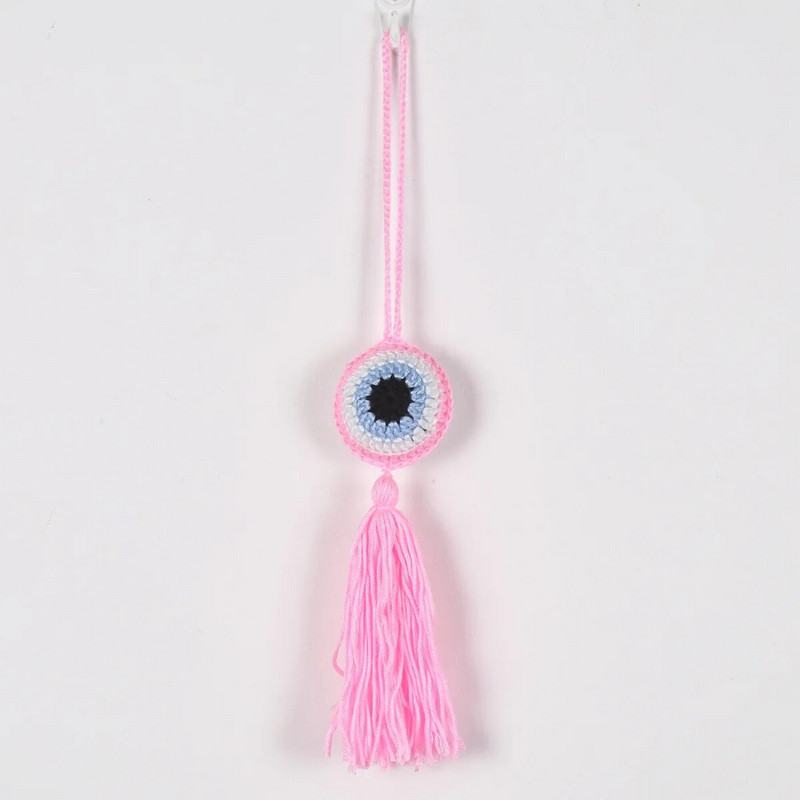 Graikiškas turkiškas „Evil Eye“ namų dekoras „Mini Dream Catcher“ automobilio pakabukas prie sienos papuoštas rankų darbo dovana automobilio priedams