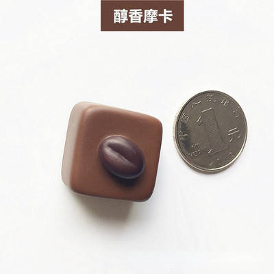 Simuleeritud šokolaadist külmkapi magnetvaiguga kolmemõõtmelised kaunid dekoratiivsed kleebised kodukaunistuseks